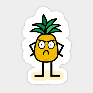 Disgruntled Pineapple Sticker